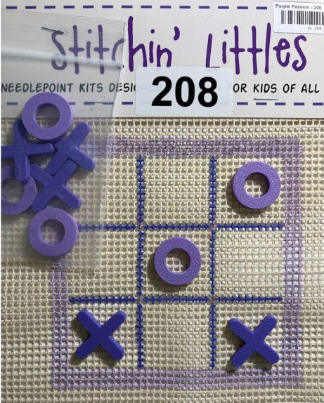 Purple Palm Designs PurplePassion TicTacToe Stitchin'Littles SL-208