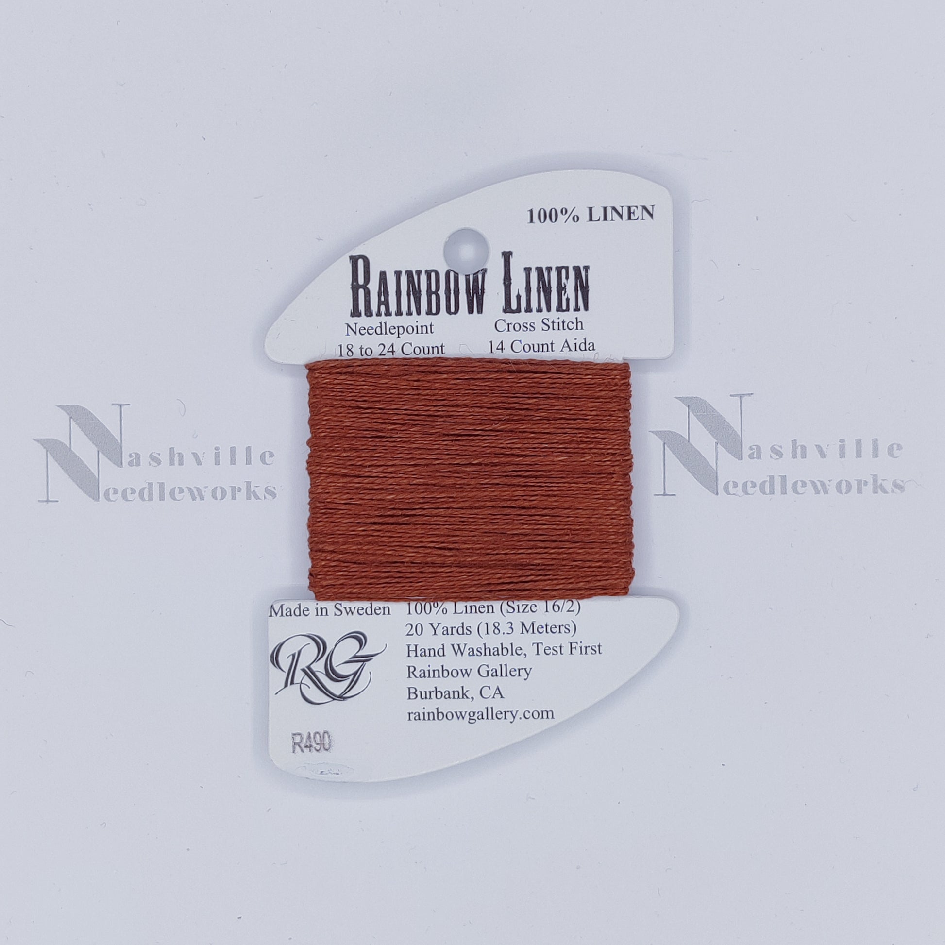 Rainbow Linen - R490 Burnt Henna