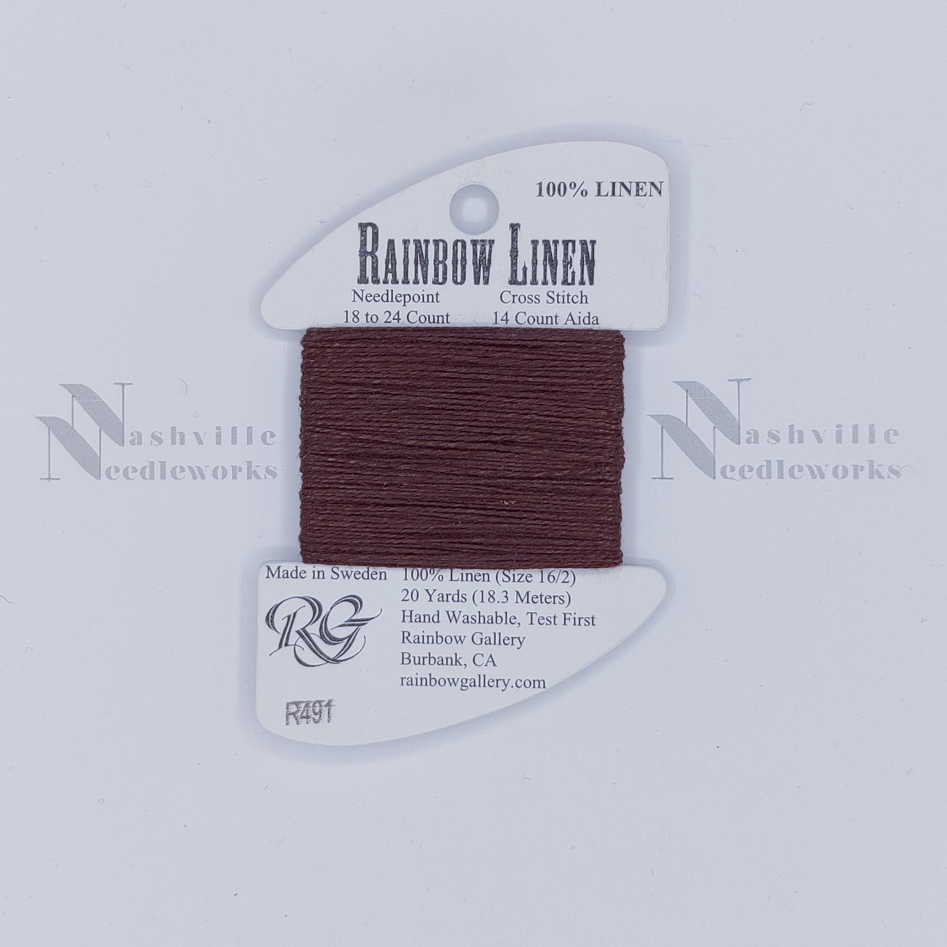 Rainbow Linen - R491 French Roast