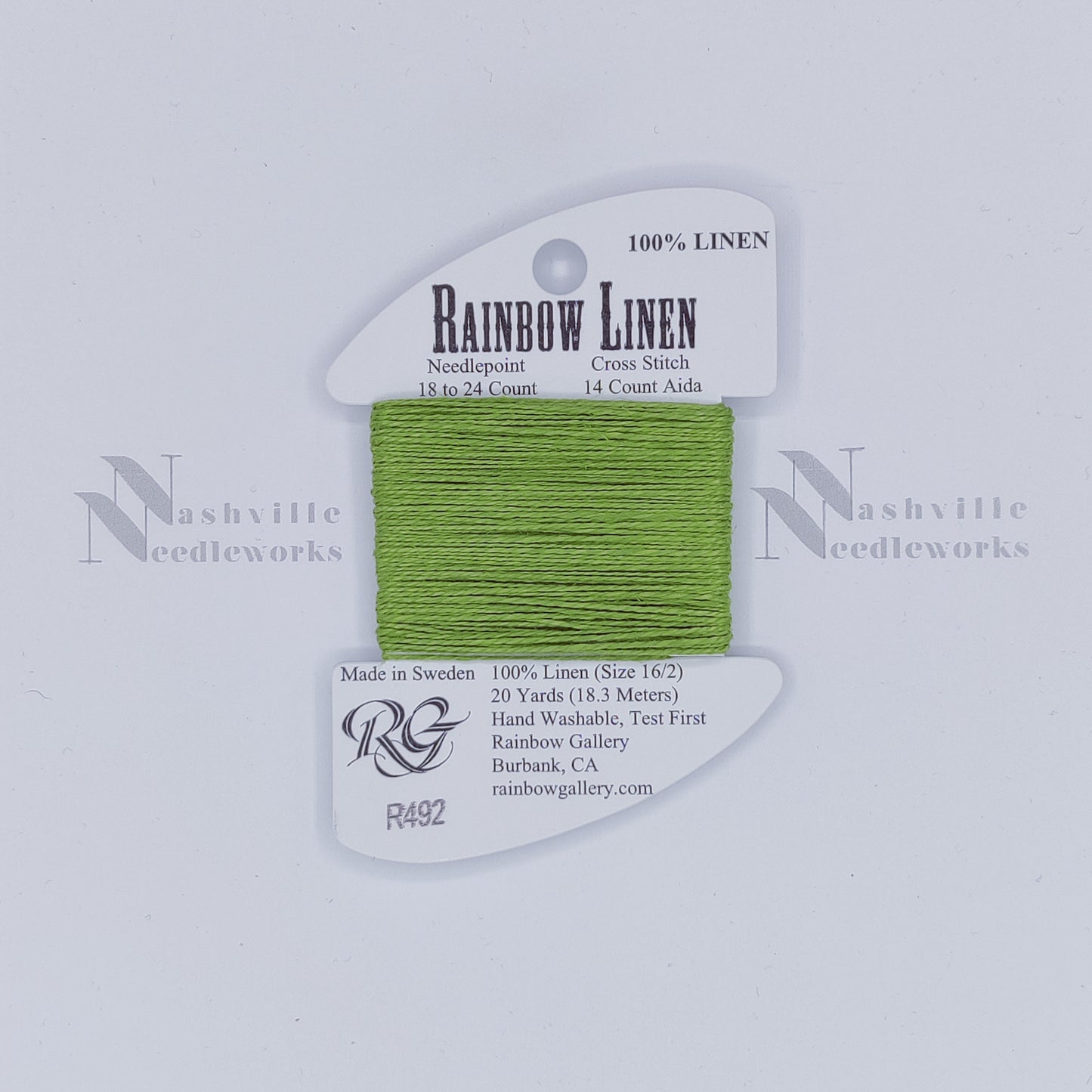 Rainbow Linen - R492 Greenery