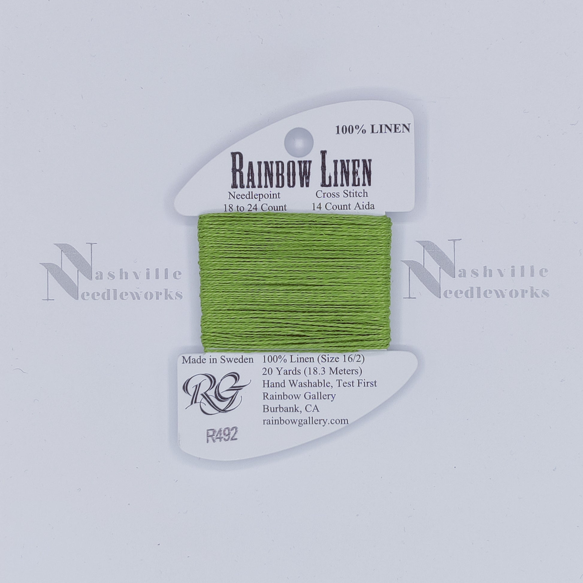 Rainbow Linen - R492 Greenery