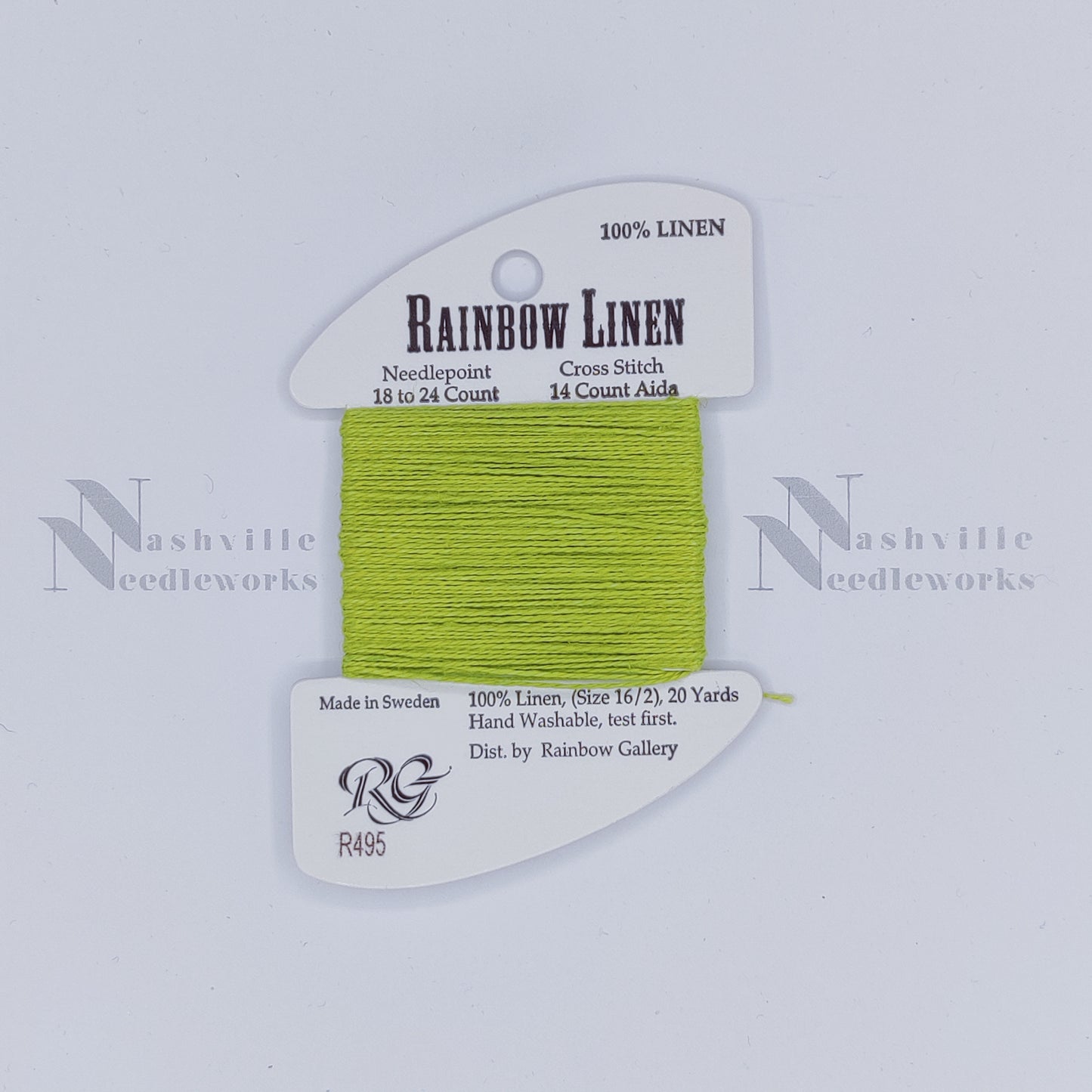 Rainbow Linen - R495 Bright Chartreuse