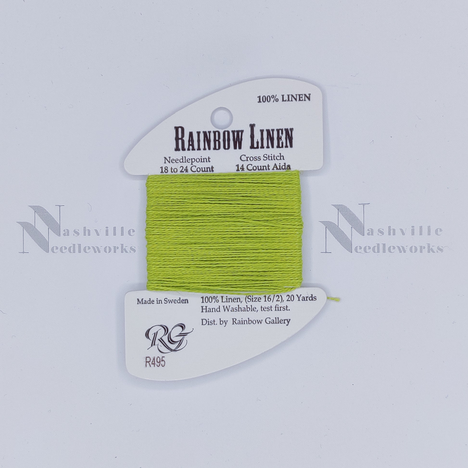 Rainbow Linen - R495 Bright Chartreuse