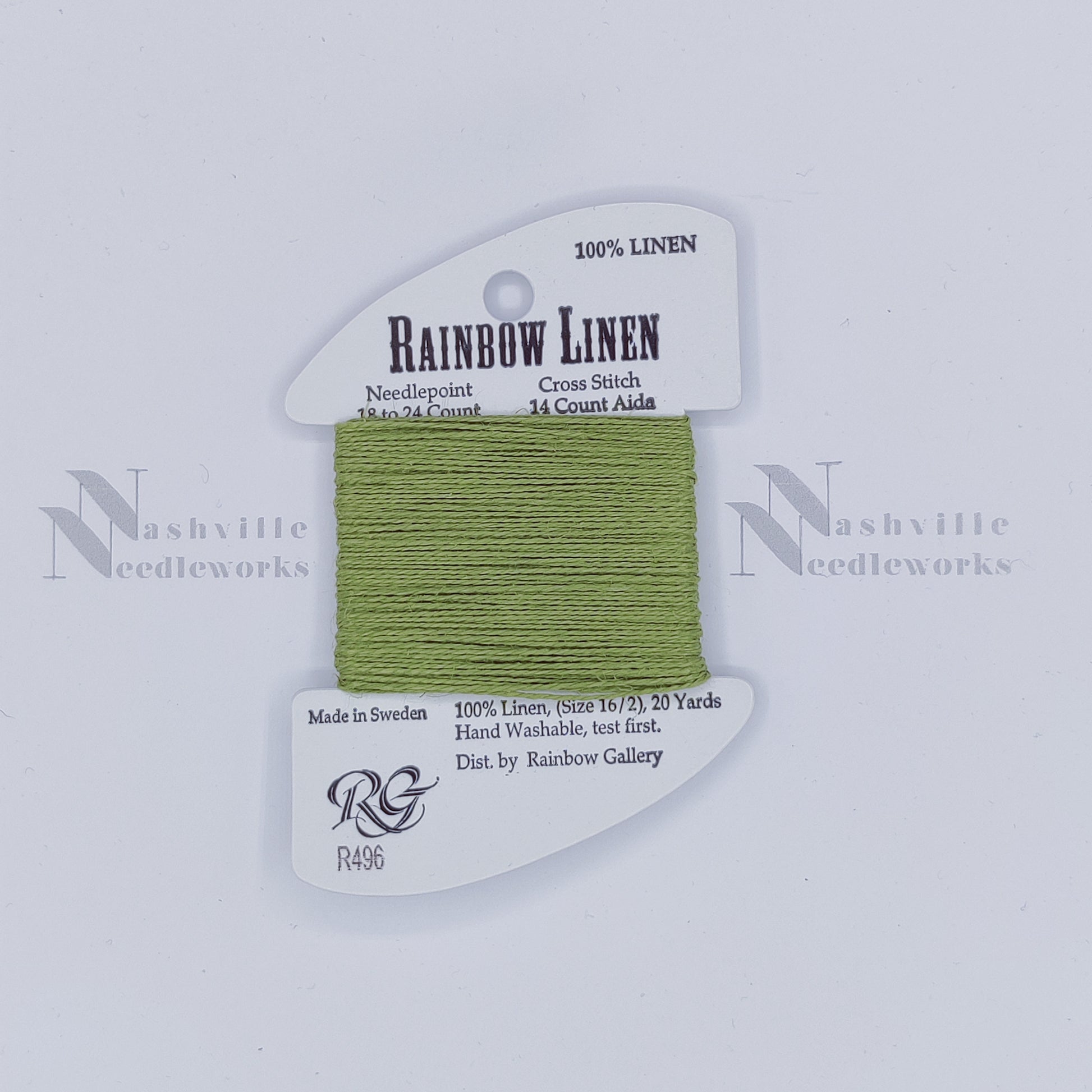 Rainbow Linen - R496 Meadow Green