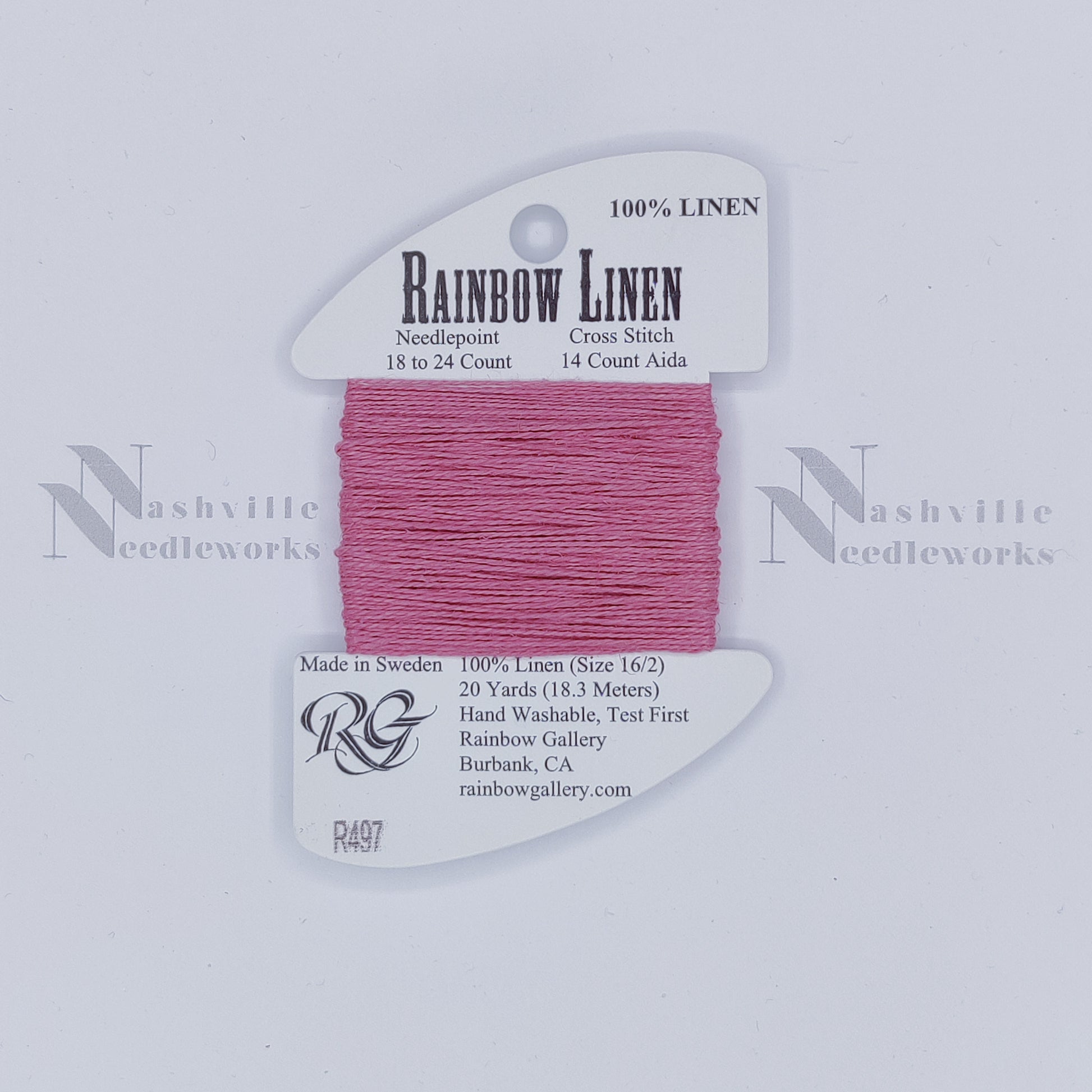 Rainbow Linen - R497 English Rose