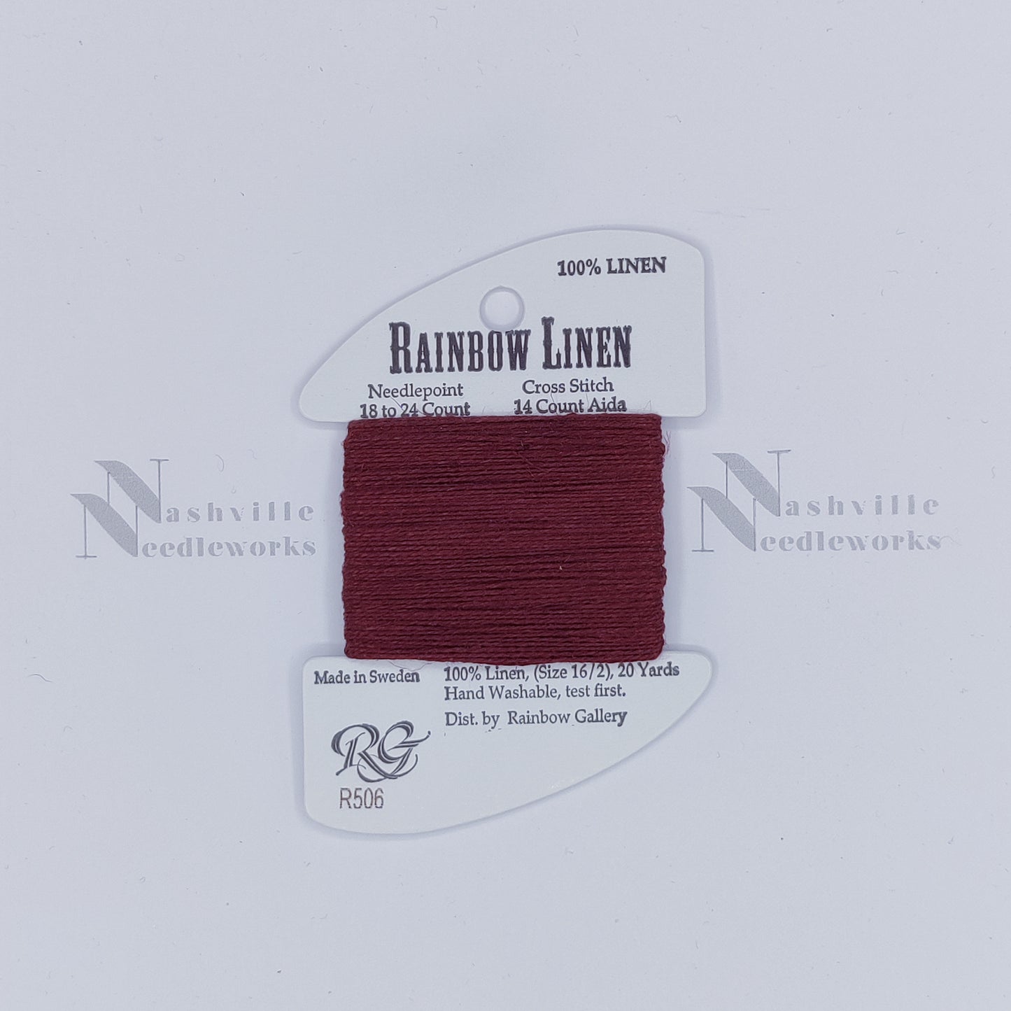 Rainbow Linen - R506 Red Plum