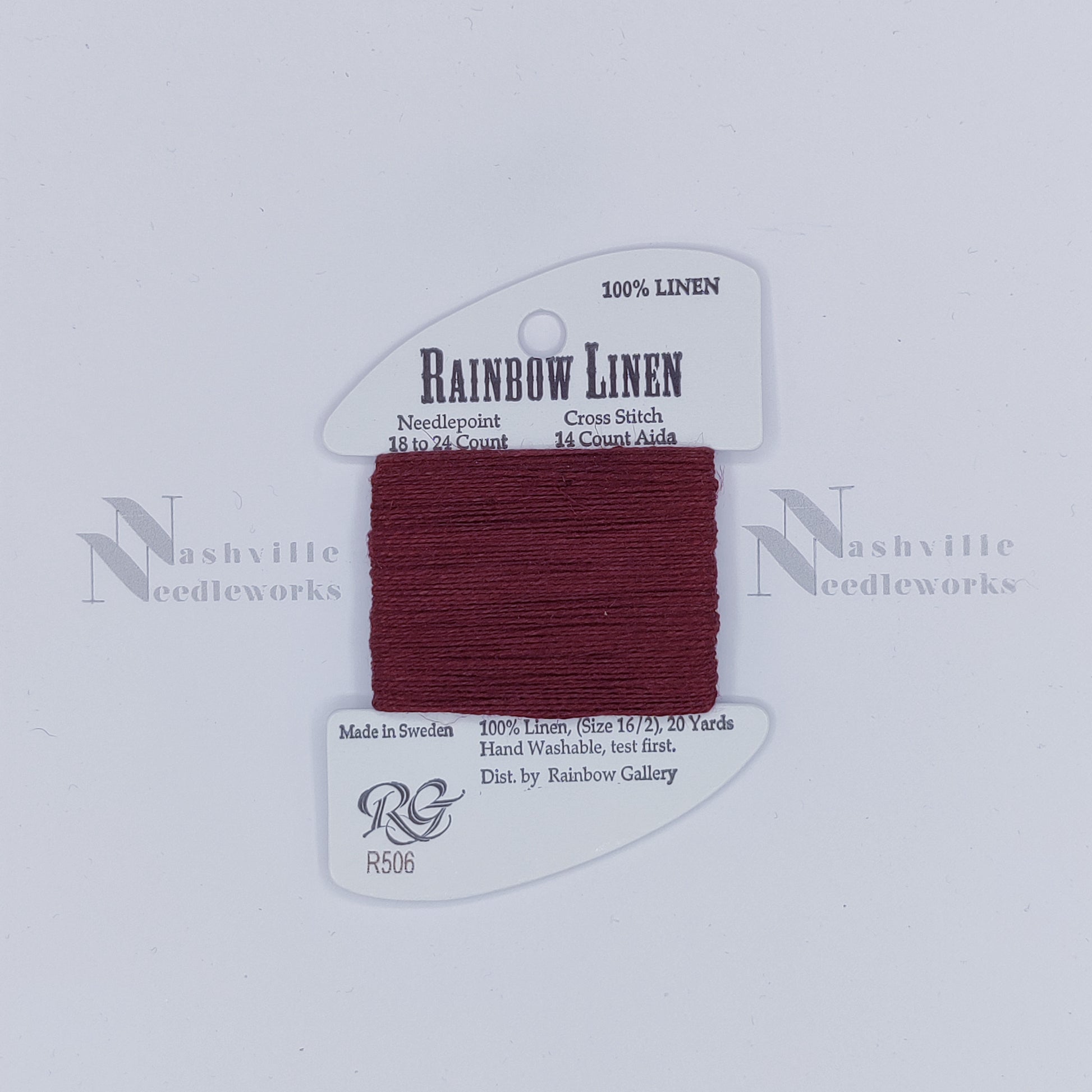 Rainbow Linen - R506 Red Plum