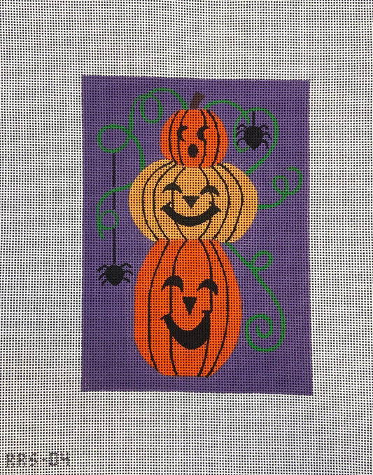 Walker Needlepoint Ruby Red Studio 
Pile O' Pumpkins RRS-04
