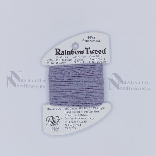 Rainbow Tweed - RT02 Med Shell Gray