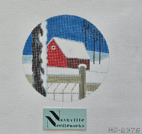 Raymond Crawford HO-2376 Red Barn Round