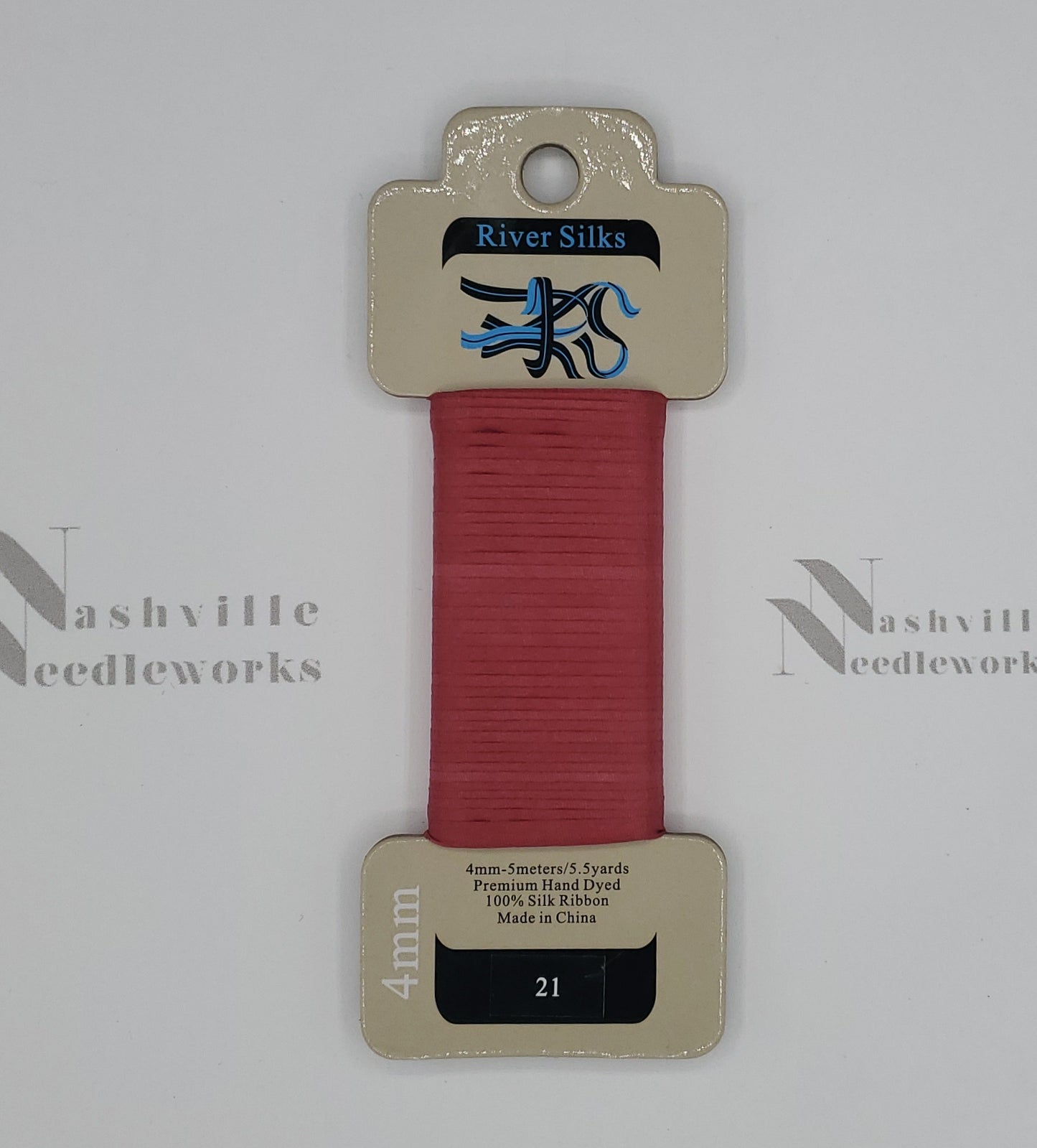 Rose Red Silk Ribbon -21