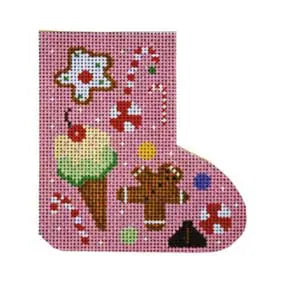 CBK Needlepoint Collections Shelly Tribbey ST-SK10 Mini Skate-Sugar and Spice