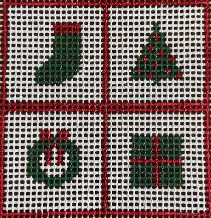Purple Palm Designs SL-48 Holiday Squares Stitchin' Littles