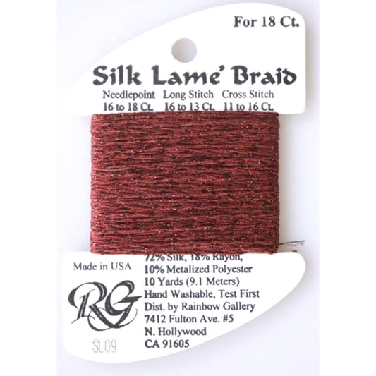 Silk Lame 18 - SL09 Dark Red