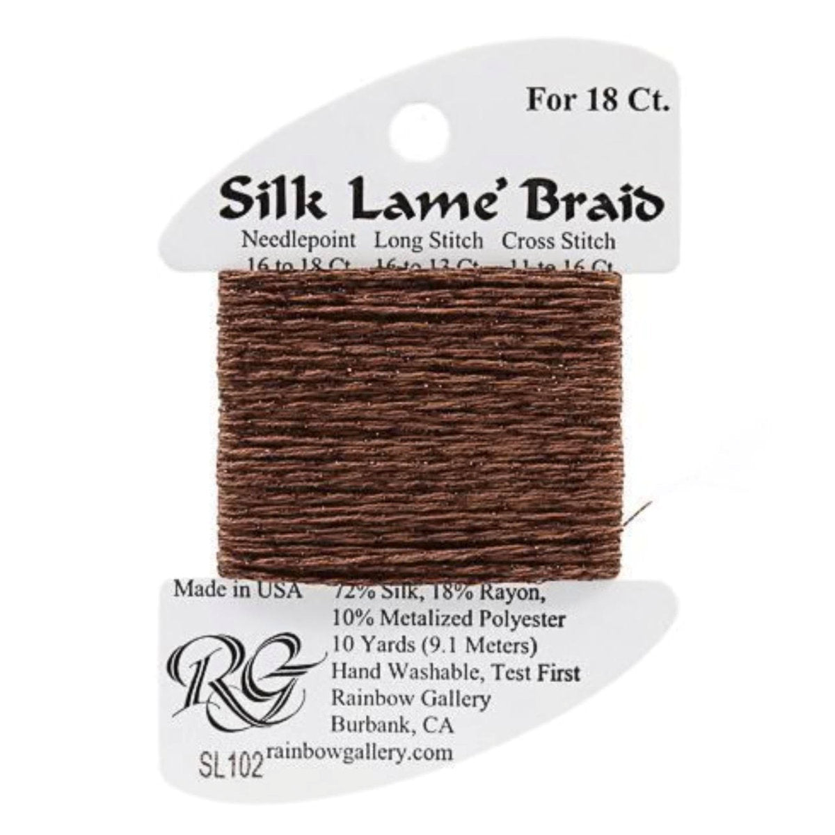 Silk Lame 18 - SL102 Warm Brown