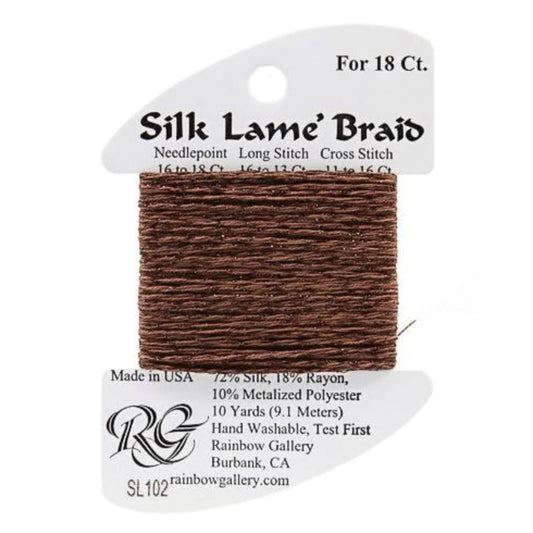Silk Lame 18 - SL102 Warm Brown