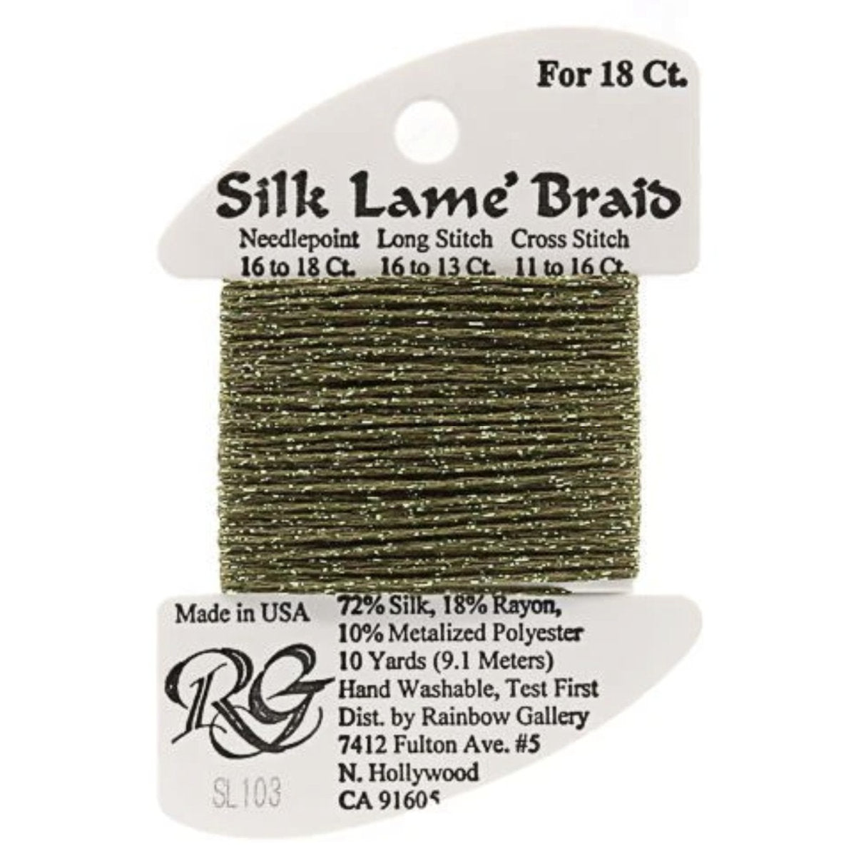 Silk Lame 18 - SL103 Olive