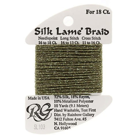 Silk Lame 18 - SL103 Olive