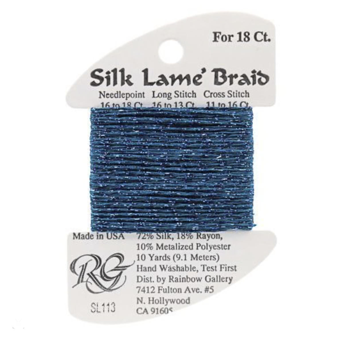Silk Lame 18 - SL113 Dark Lagoon