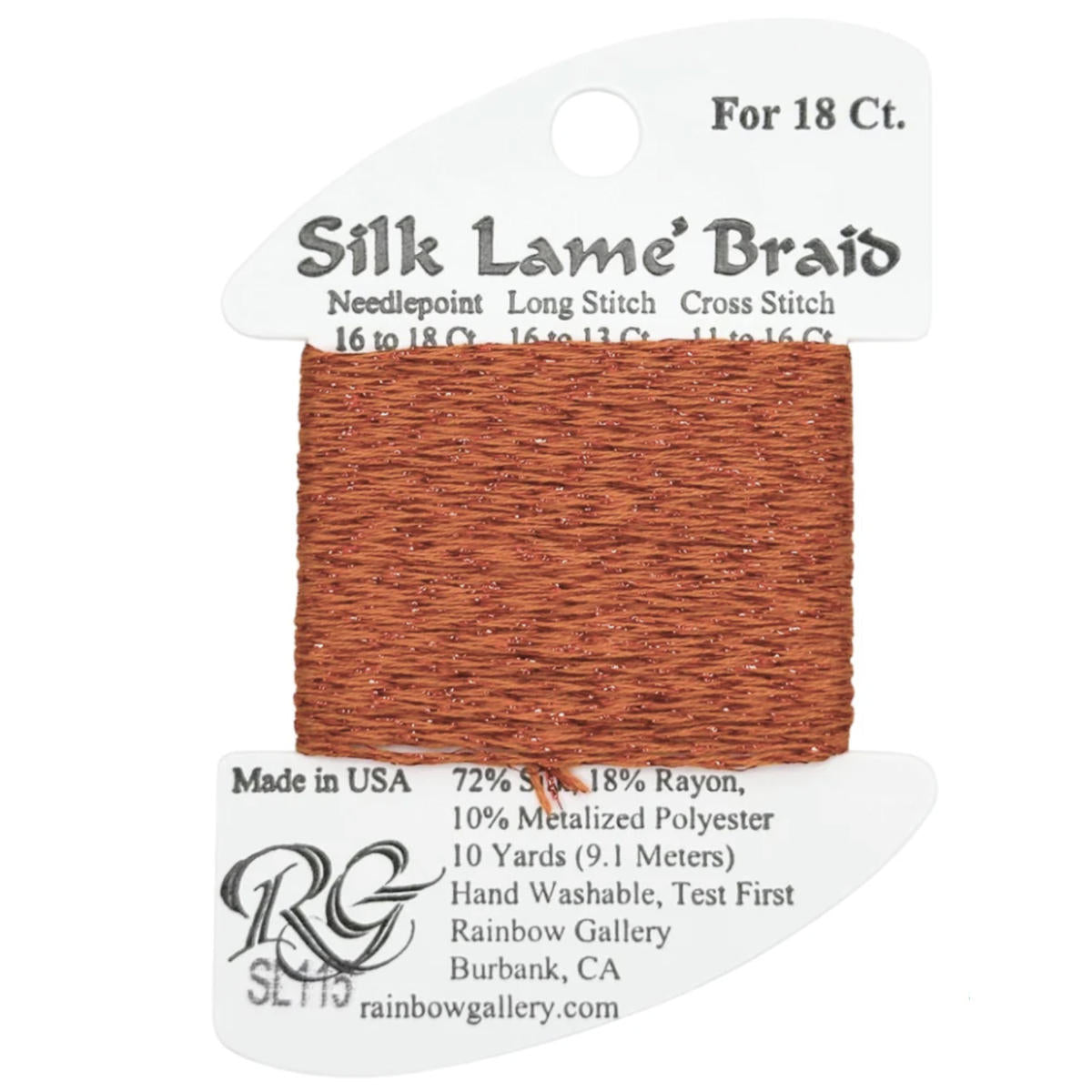 Silk Lame 18 - SL115 Red Orange