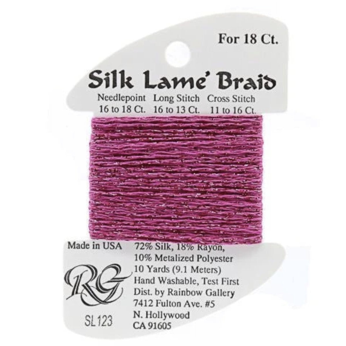 Silk Lame 18 - SL123 Dark Hot Pink