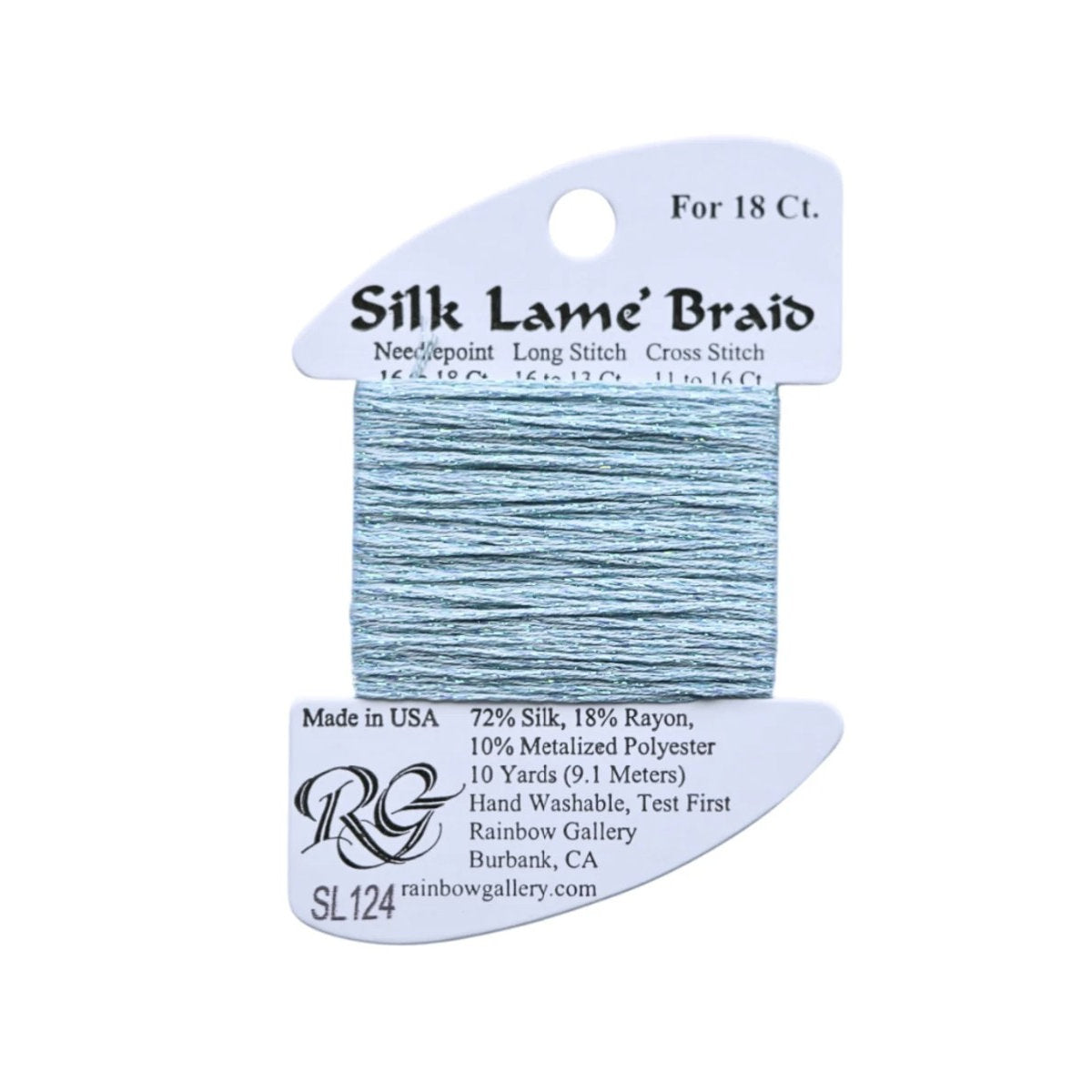 Silk Lame 18 - SL124 Blue Glow