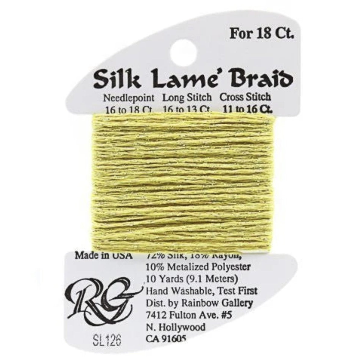 Silk Lame 18 - SL126 Canary Yellow