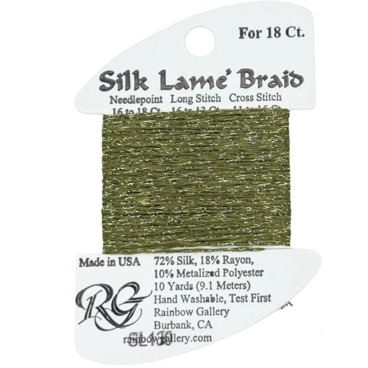 Silk Lame 18 - SL130 Moss
