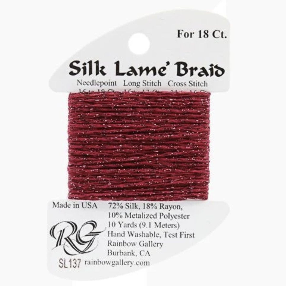 Silk Lame 18 - SL137 Scarlet