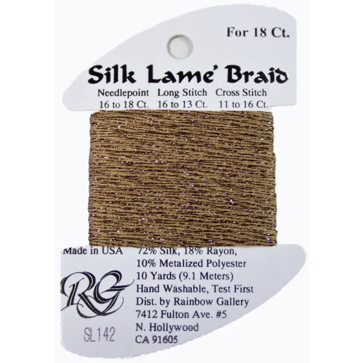 Silk Lame 18 - SL142 Toasted Almond