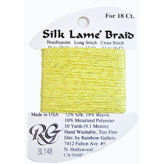 Silk Lame 18 - SL148 Lemon Lime