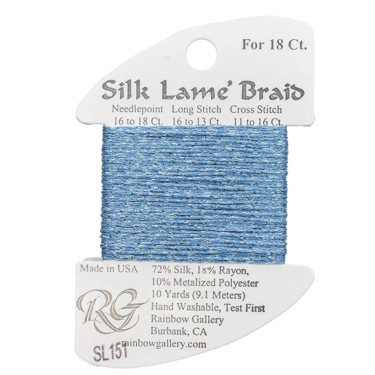 Silk Lame 18 - SL151 Azure Blue
