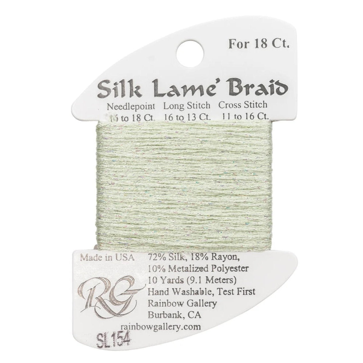 Silk Lame 18 - SL154 Misty Green