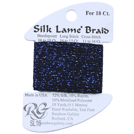 Silk Lame 18 - SL16 Navy