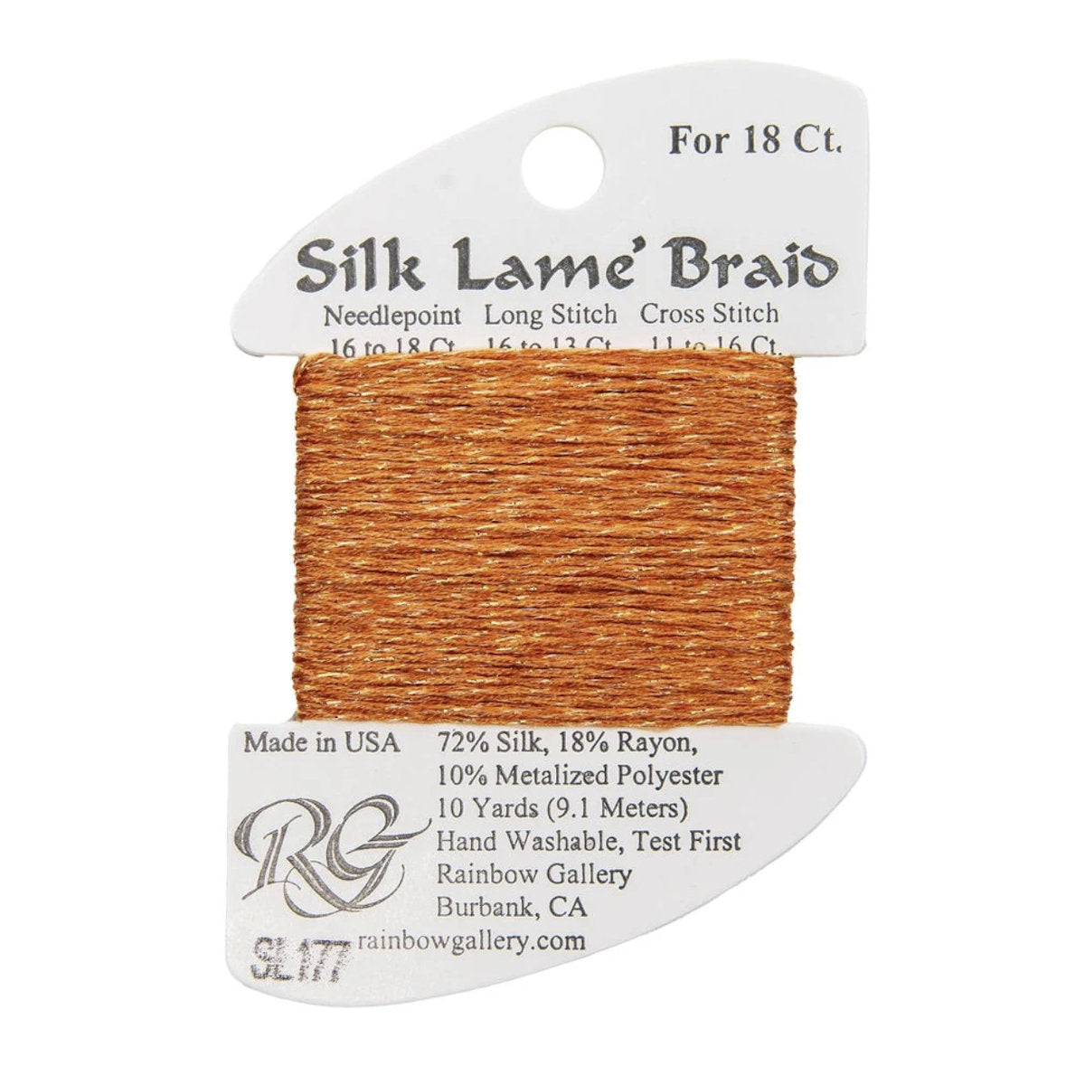 Silk Lame 18 - SL177 Orange Pop