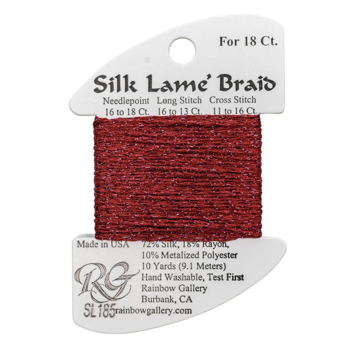 Silk Lame 18 - SL185 Tango Red