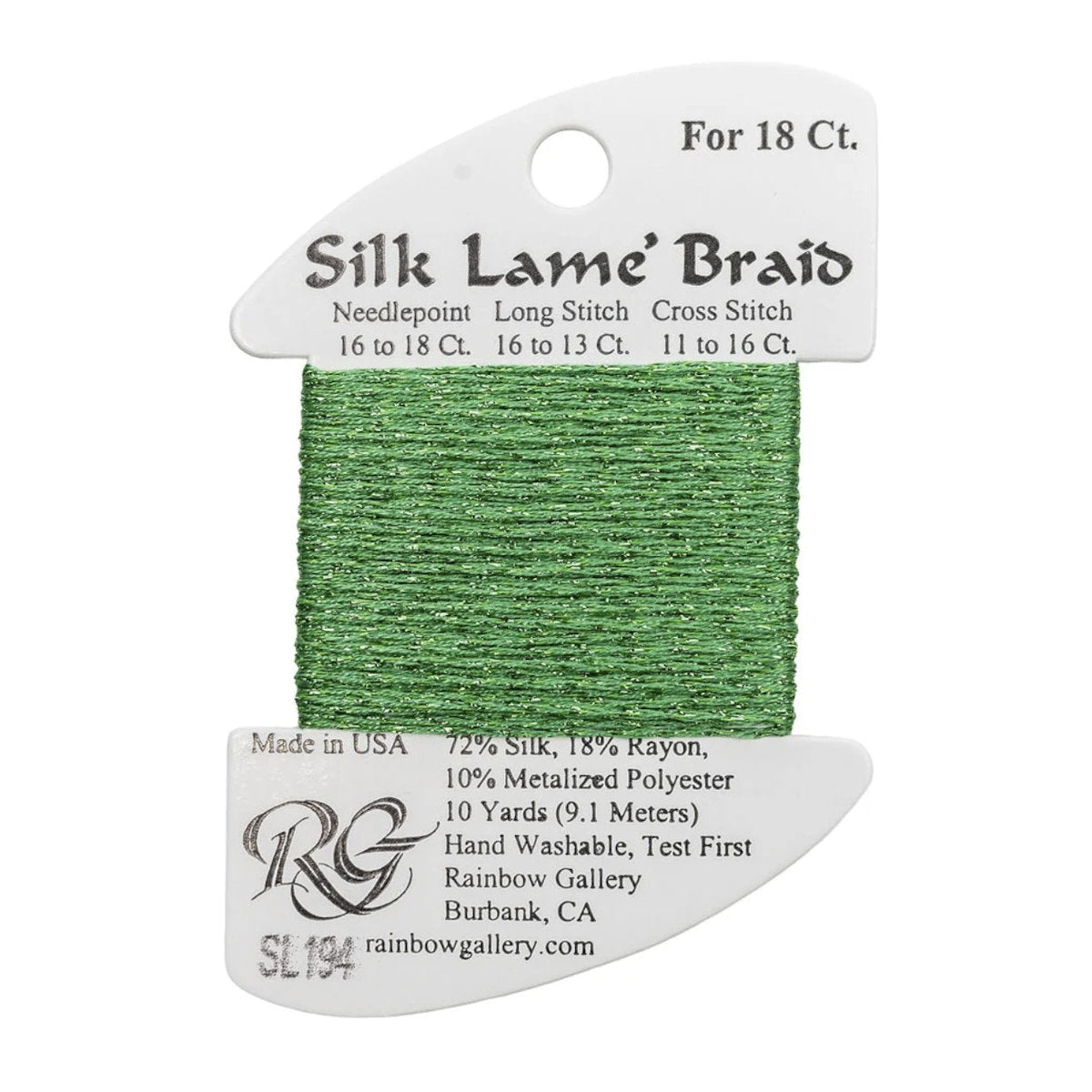 Silk Lame 18 - SL194 Green Briar