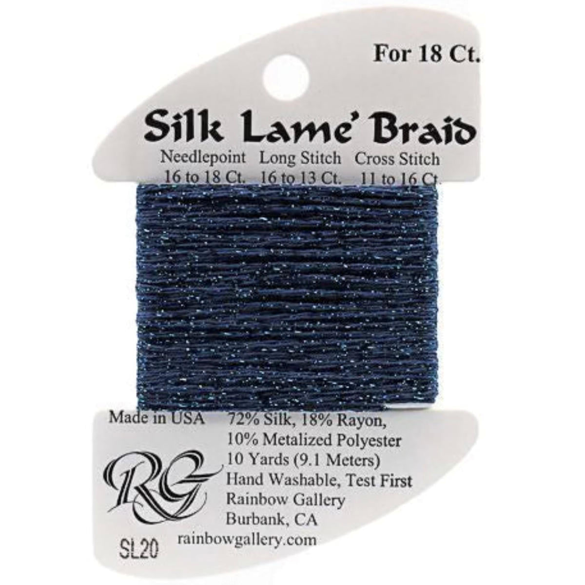 Silk Lame 18 - SL20 Dark Antique Blue