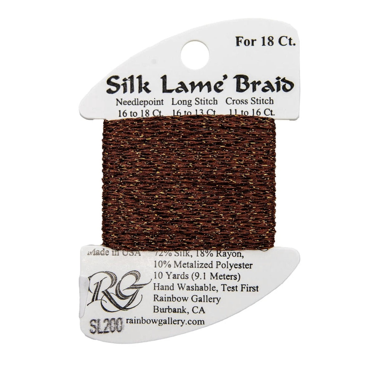 Silk Lame 18 - SL200 Burnt Brick
