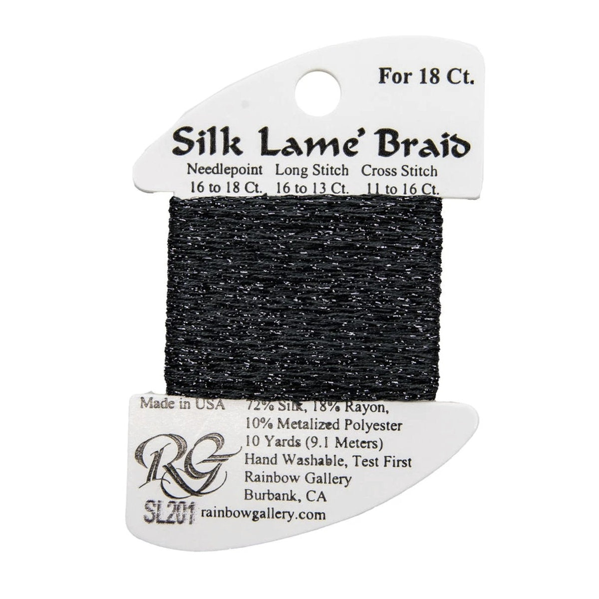 Silk Lame 18 - SL201 Gunmetal