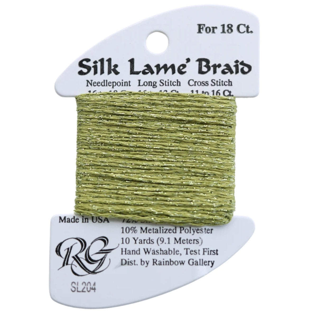 Silk Lame 18 - SL204 Green Olive
