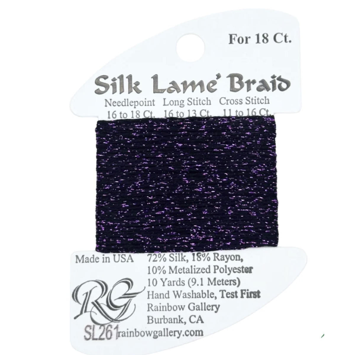 Silk Lame 18 - SL261 Eggplant