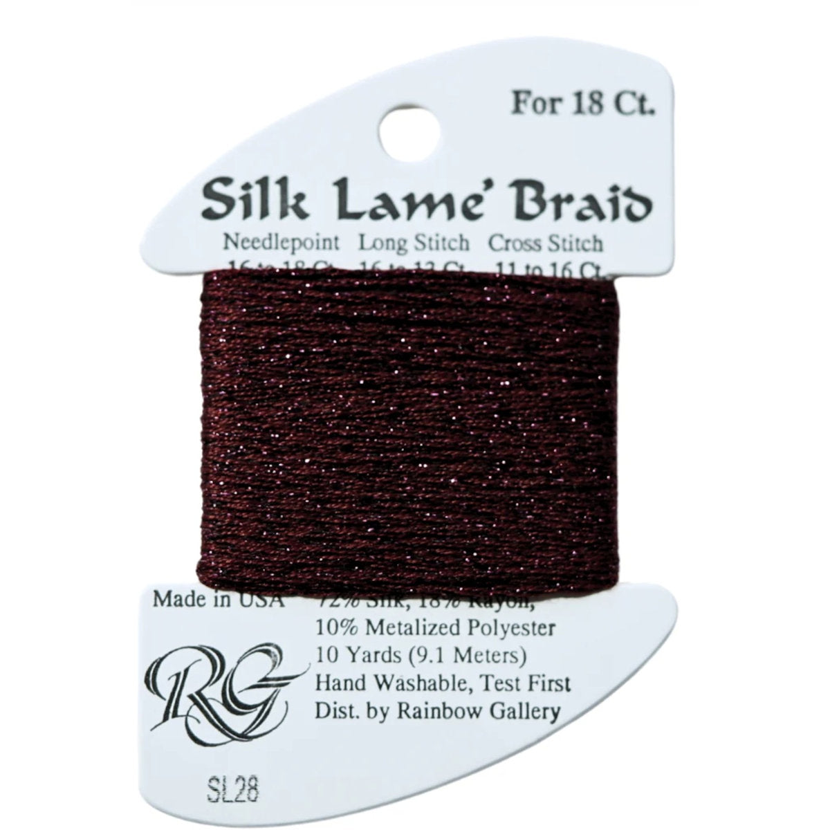 Silk Lame 18 - SL28 Burgundy