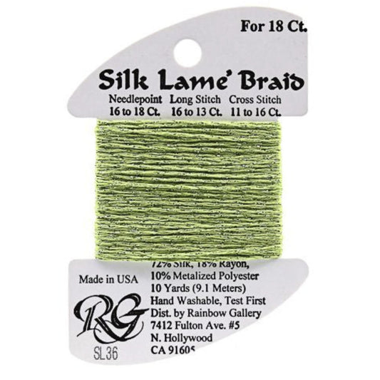 Silk Lame 18 - SL36 Chartreuse