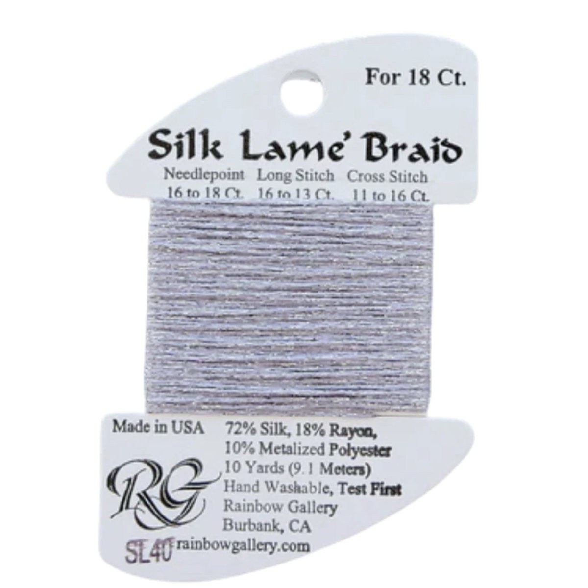 Silk Lame 18 - SL40 Dove Grey