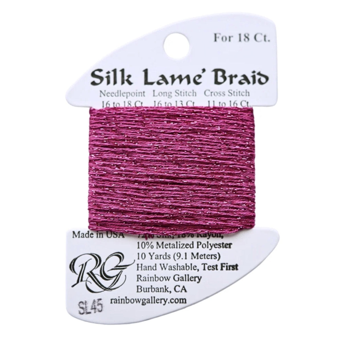 Silk Lame 18 - SL45 Deep Rose