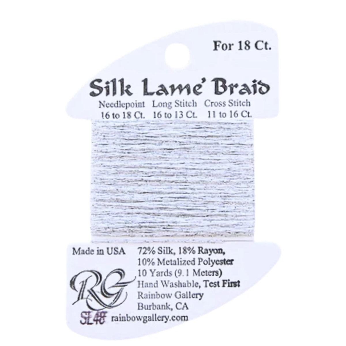 Silk Lame 18 - SL48 Silver