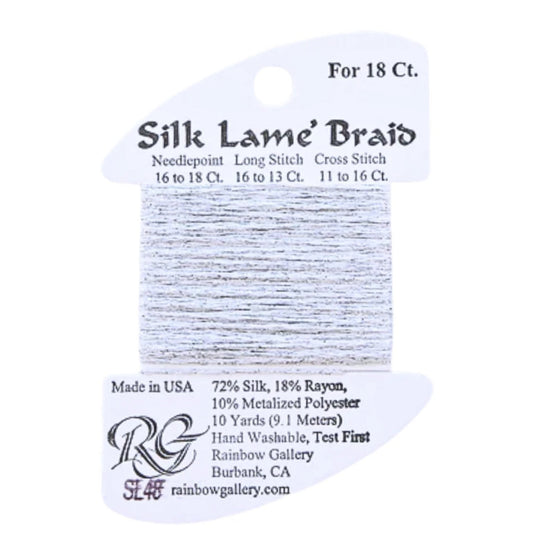 Silk Lame 18 - SL48 Silver