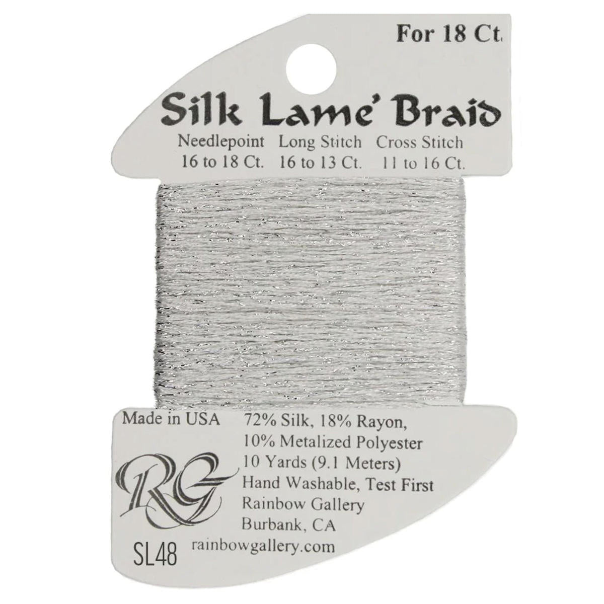 Silk Lame 18 - SL48 Silver