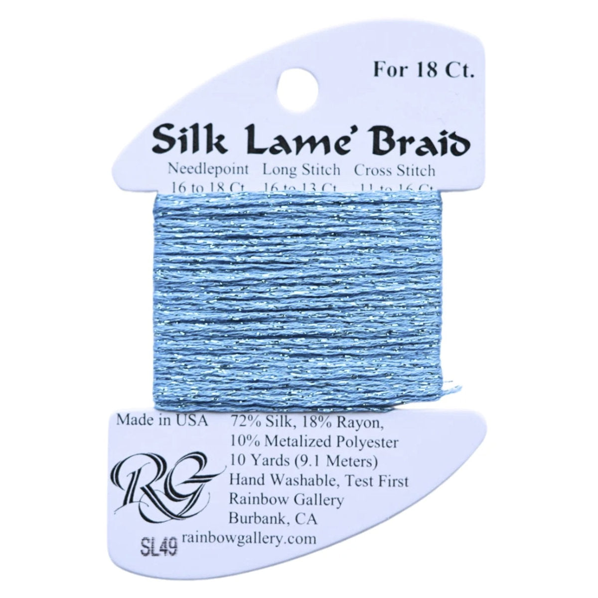 Silk Lame 18 - SL49 China Blue
